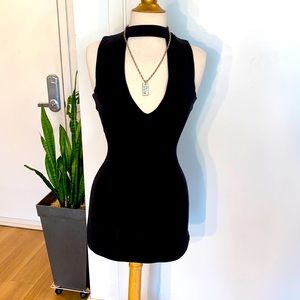 Very flattering open chest dress